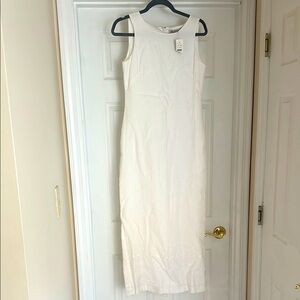 Brooks Brothers Irish 346 Linen Maxi Dress white 2
